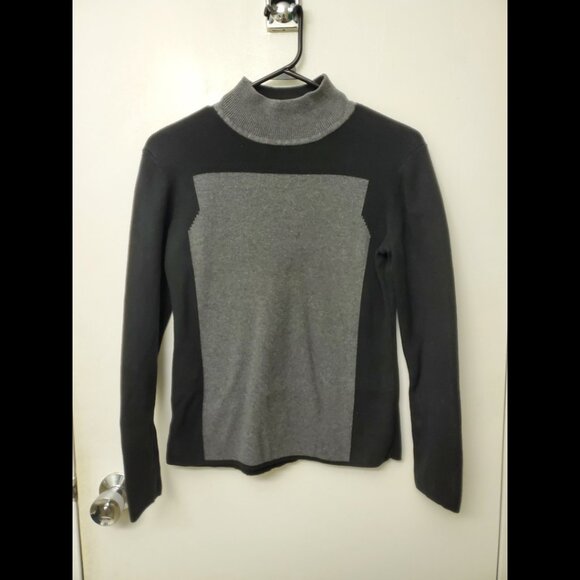 Geoffrey Beene Black and Grey Turtleneck (s) - Picture 1 of 3